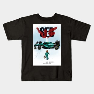 Sebastian Vettel Retirement Akira Poster Kids T-Shirt